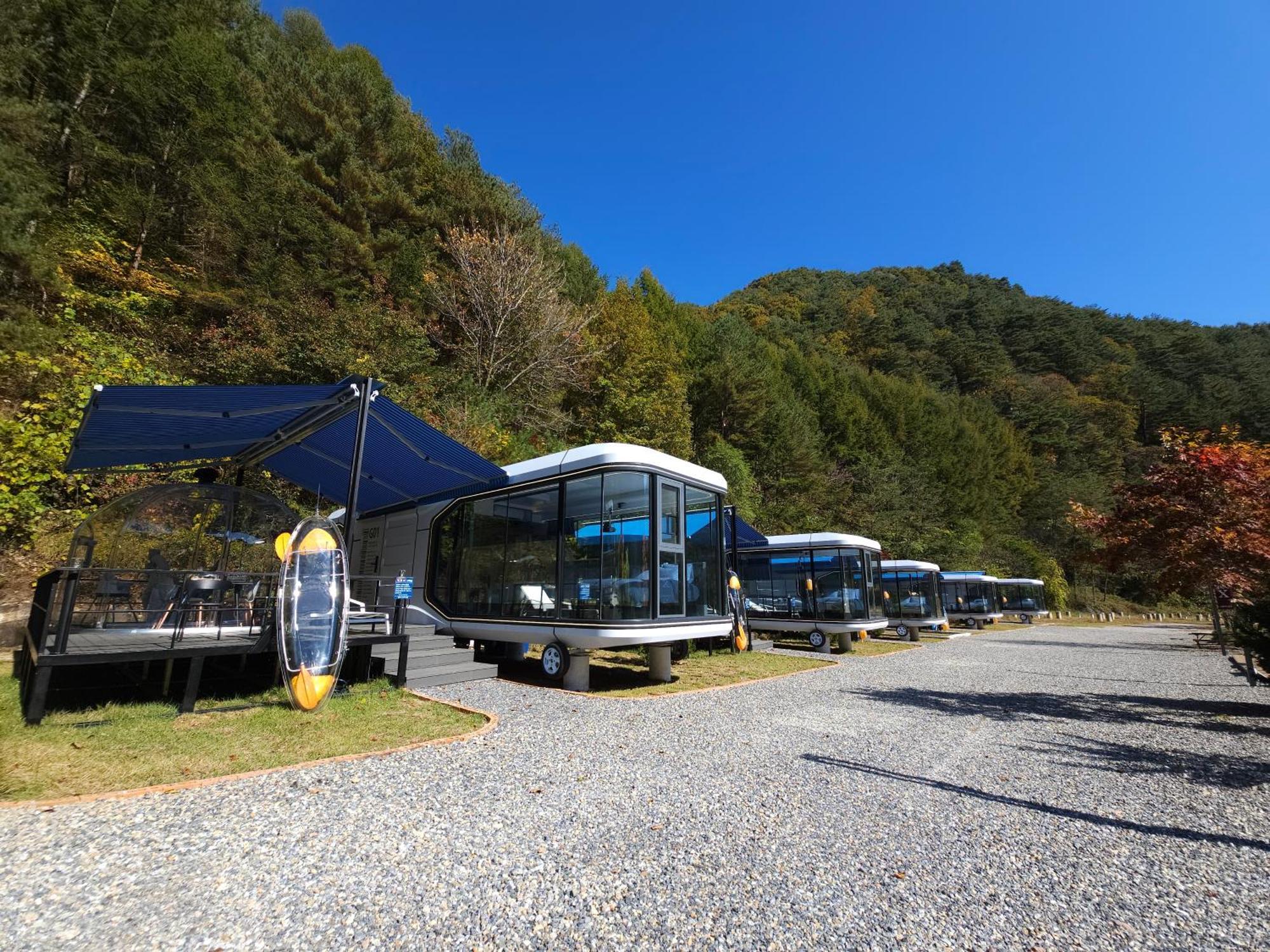 Galaxy X Hotel Type Caravan Glamping & Pension Pyeongchang Esterno foto